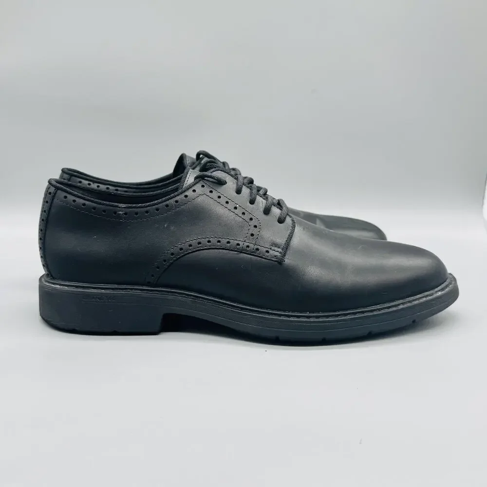 Cole Haan Shoes Mens 11 Black Leather Grandseries Derby Oxford Dress Comfort